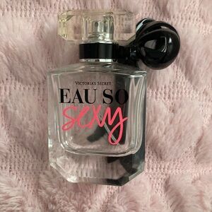 EMPTY Victoria's Secret Eau So Sexy Fragrance with Black and Pink Accents